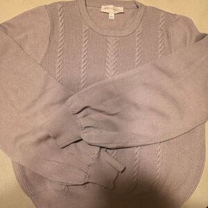 Philosophy Women's Lavender Cable Knit Sweater